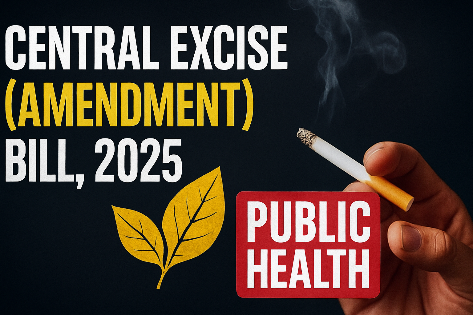 Parliament Passes Central Excise (Amendment) Bill, 2025: A Major Step Toward Public Health and Fiscal Strength