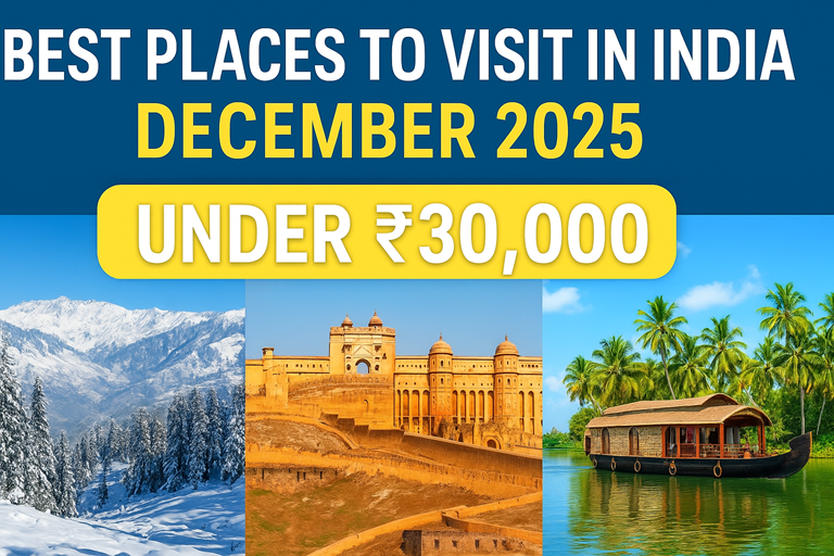 Top Budget-Friendly Places to Visit in India in December 2025 Under ₹30,000